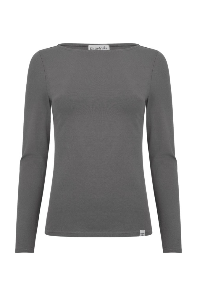 LÉA z długimi rękawami Charcoal Gray przód.jpg