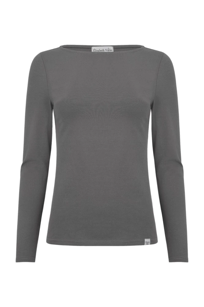 LÉA z długimi rękawami Charcoal Gray przód.jpg