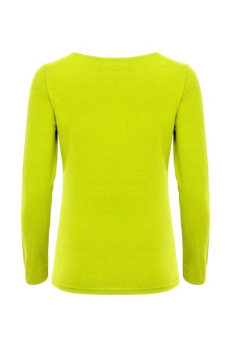 LÉA z długimi rękawami Bright Chartreuse tył.jpg