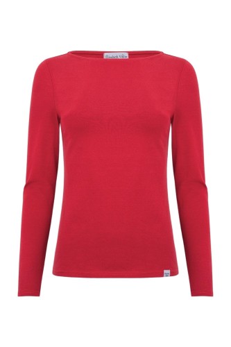 LÉA z długimi rękawami Jalapeño Red przód.jpg