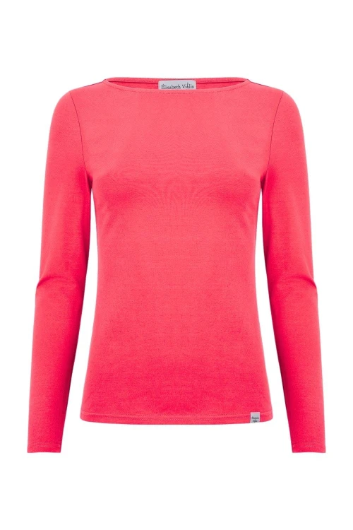 LÉA z długimi rękawami Rouge Red przód.jpg