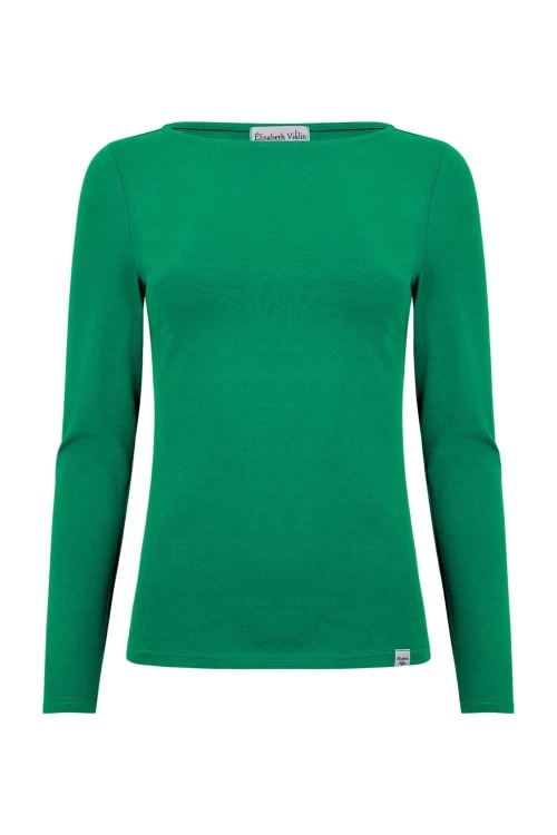 LÉA z długimi rękawami Deep Green przód.jpg