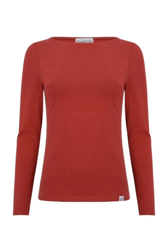 LÉA z długimi rękawami Brick Red przód.jpg