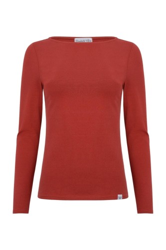 LÉA z długimi rękawami Brick Red przód.jpg