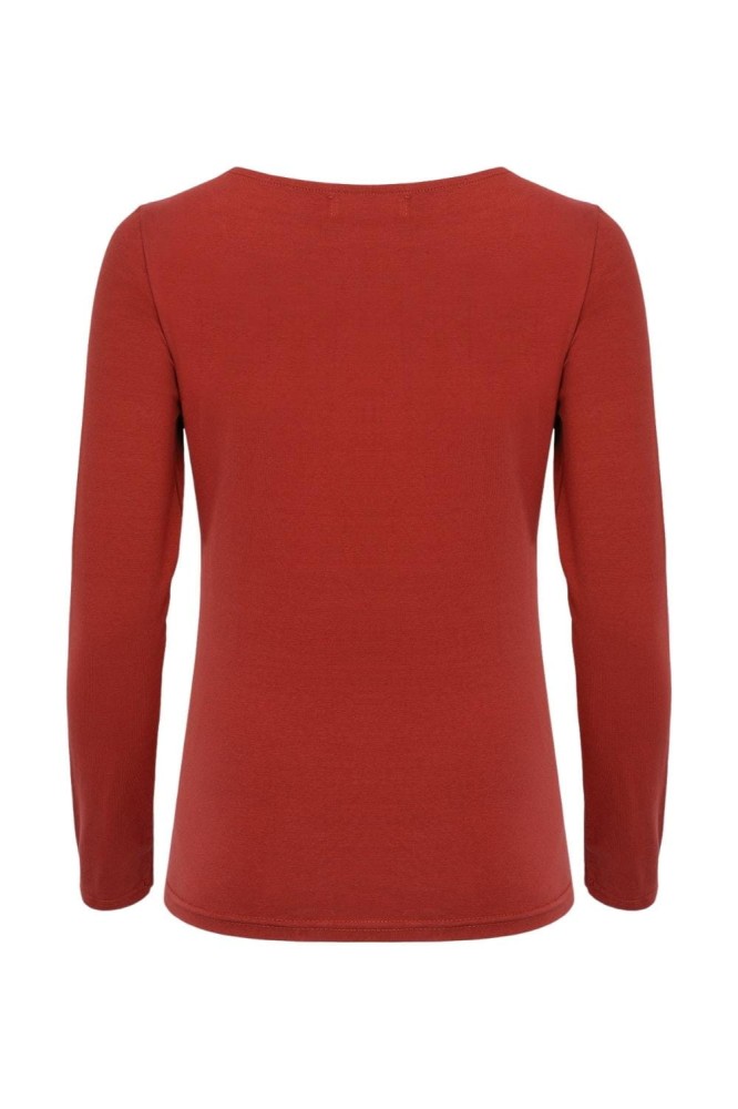 LÉA z długimi rękawami Brick Red tył.jpg