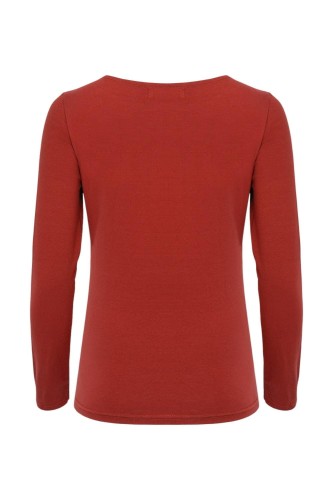 LÉA z długimi rękawami Brick Red tył.jpg