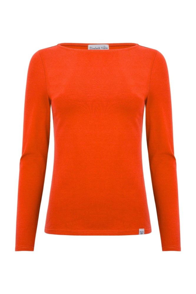 LÉA z długimi rękawami Mandarin Red przód.jpg