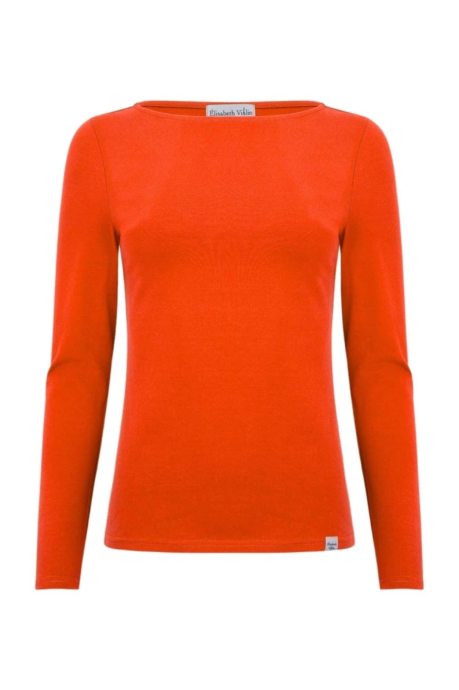 LÉA z długimi rękawami Mandarin Red przód.jpg