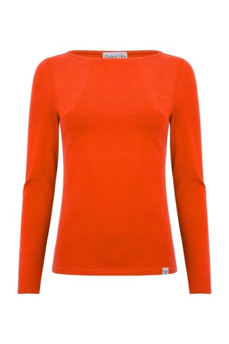 LÉA z długimi rękawami Mandarin Red przód.jpg