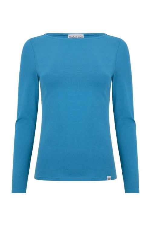 LÉA z długimi rękawami Vivid Blue przód.jpg