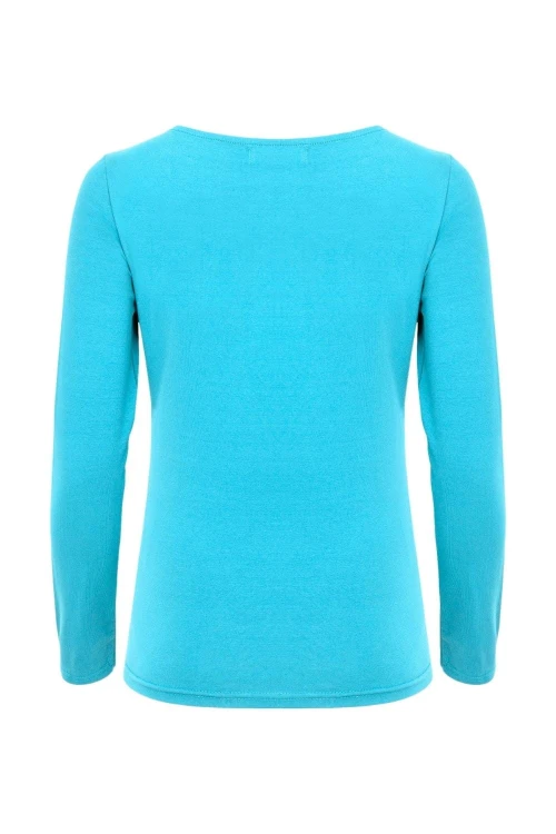 LÉA z długimi rękawami Cyan Blue tył.jpg