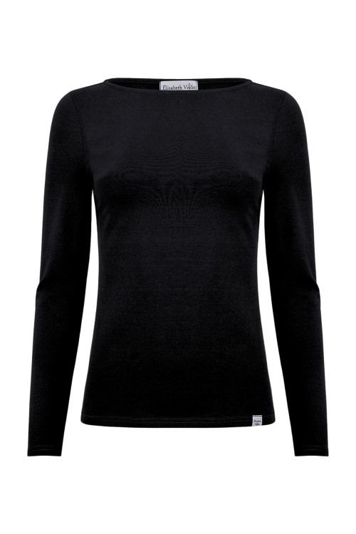 LÉA z długimi rękawami Black przód.jpg