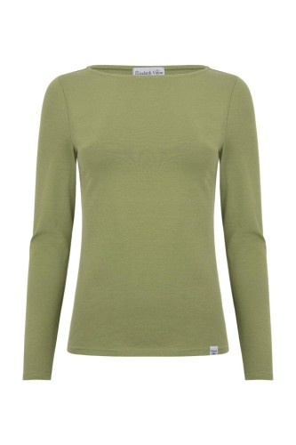 LÉA z długimi rękawami Oil Green przód.jpg