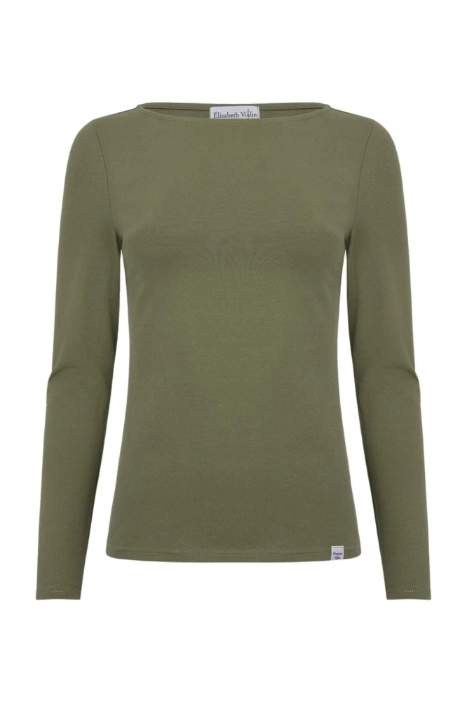 LÉA z długimi rękawami Dusty Olive przód.jpg