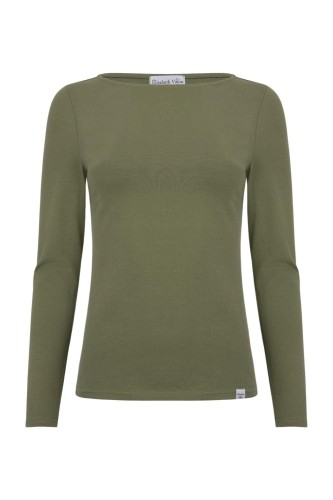 LÉA z długimi rękawami Dusty Olive przód.jpg