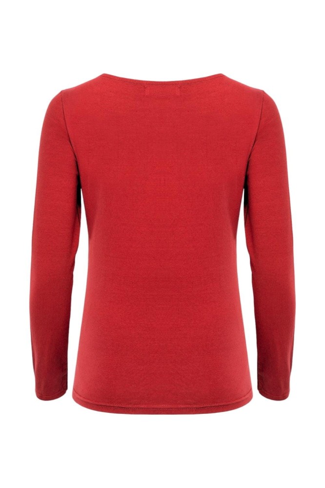 LÉA z długimi rękawami Ribbon Red tył.jpg