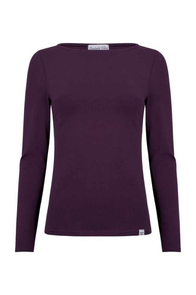 LÉA z długimi rękawami Plum Purple przód.jpg