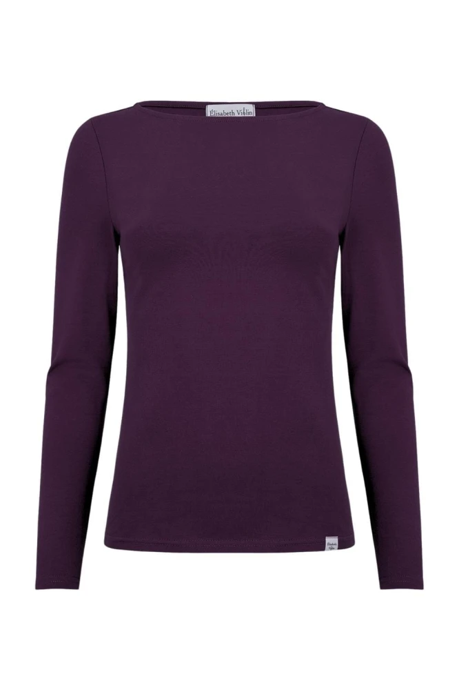 LÉA z długimi rękawami Plum Purple przód.jpg