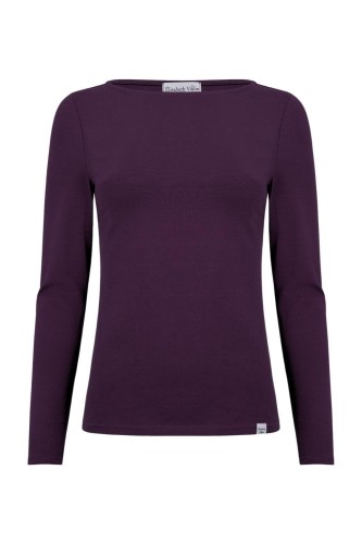 LÉA z długimi rękawami Plum Purple przód.jpg