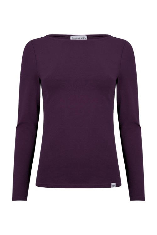 LÉA z długimi rękawami Plum Purple przód.jpg