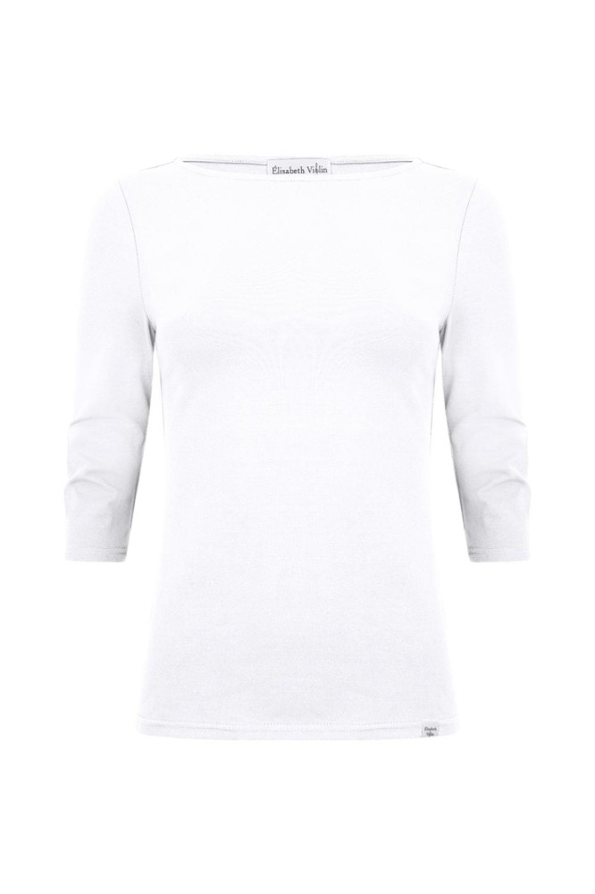 LÉA z rękawami 3:4 Brilliant White przód.jpg