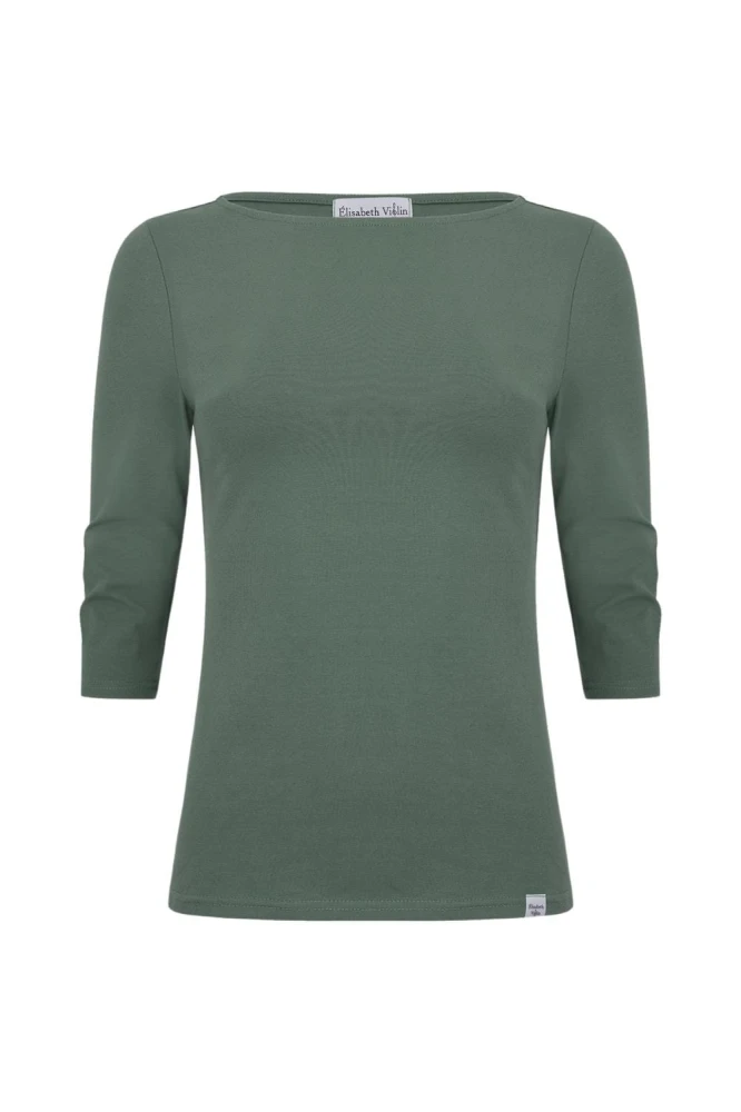LÉA z rękawami 3:4 Balsam Green przód.jpg