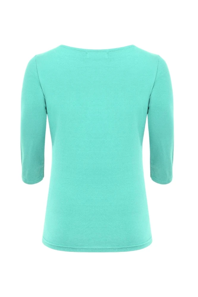 LÉA z rękawami 3:4 Blue Turquoise tył.jpg