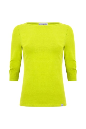 LÉA z rękawami 3:4 Bright Chartreuse przód.jpg