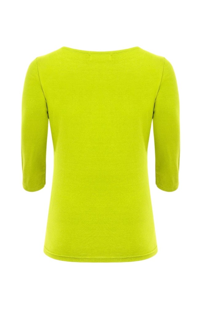 LÉA z rękawami 3:4 Bright Chartreuse tył.jpg