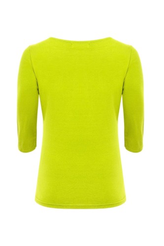 LÉA z rękawami 3:4 Bright Chartreuse tył.jpg
