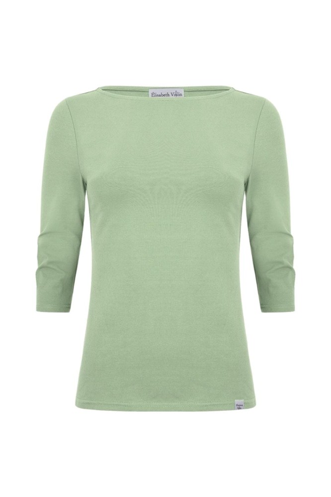 LÉA z rękawami 3:4 Iceberg Green przód.jpg