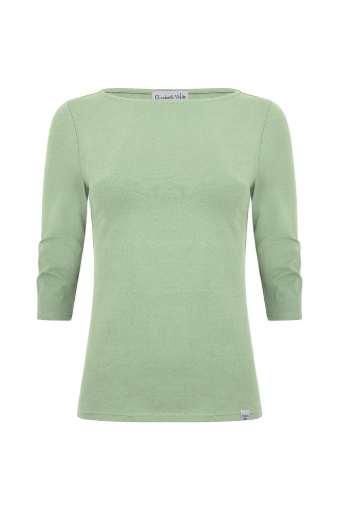 LÉA z rękawami 3:4 Iceberg Green przód.jpg