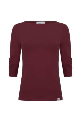 LÉA z rękawami 3:4 Windsor Wine przód.jpg