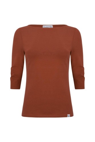 LÉA z rękawami 3:4 Burnt Henna przód.jpg