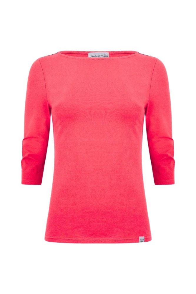 LÉA z rękawami 3:4 Rouge Red przód.jpg