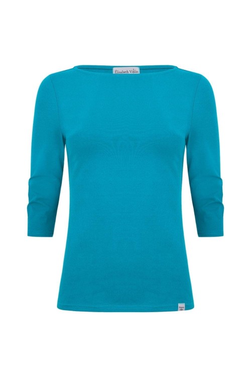 LÉA z rękawami 3:4 Caribbean Sea przód.jpg