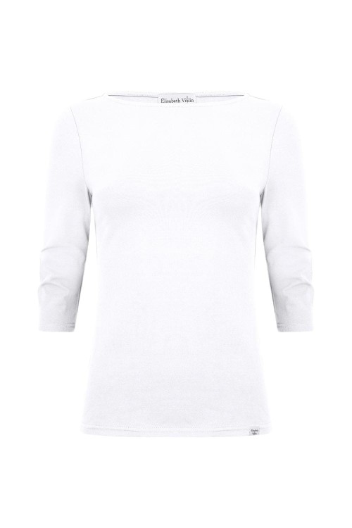 LÉA z rękawami 3:4 Brilliant White przód.jpg