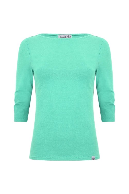 LÉA z rękawami 3:4 Pool Blue przód.jpg