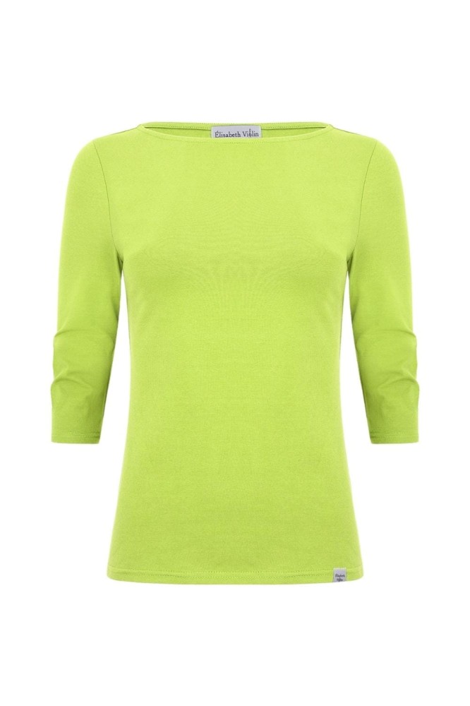 LÉA z rękawami 3:4 Green Glow przód.jpg