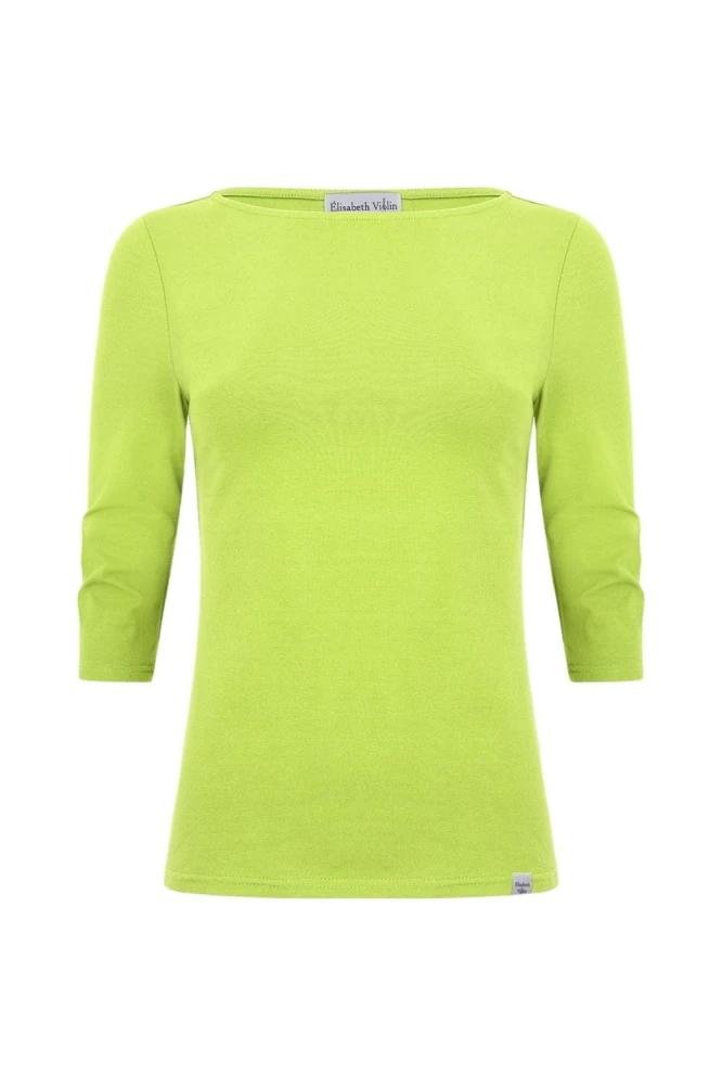 LÉA z rękawami 3:4 Green Glow przód.jpg