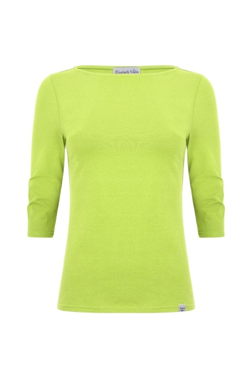 LÉA z rękawami 3:4 Green Glow przód.jpg