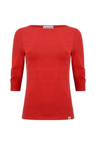 LÉA z rękawami 3:4 Mars Red przód.jpg