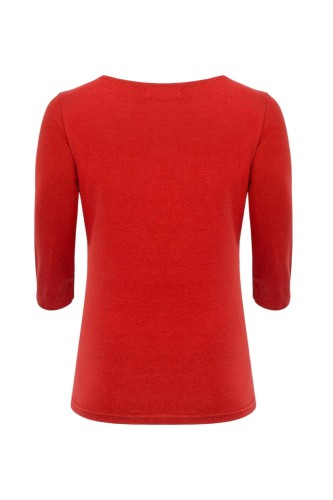 LÉA z rękawami 3:4 Mars Red tył.jpg