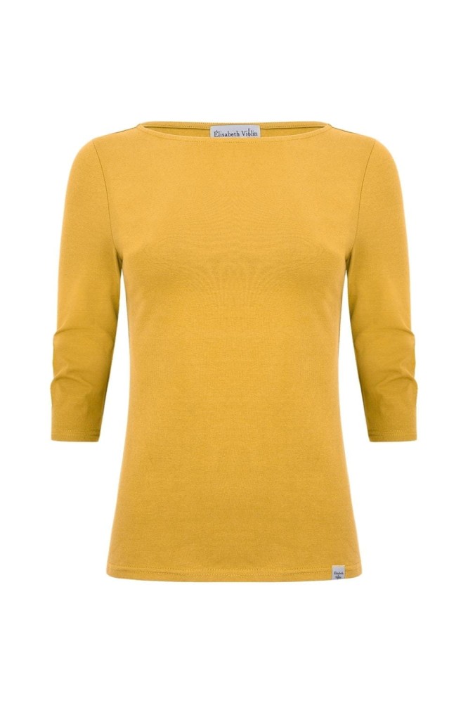 LÉA z rękawami 3:4 Mineral Yellow przód.jpg