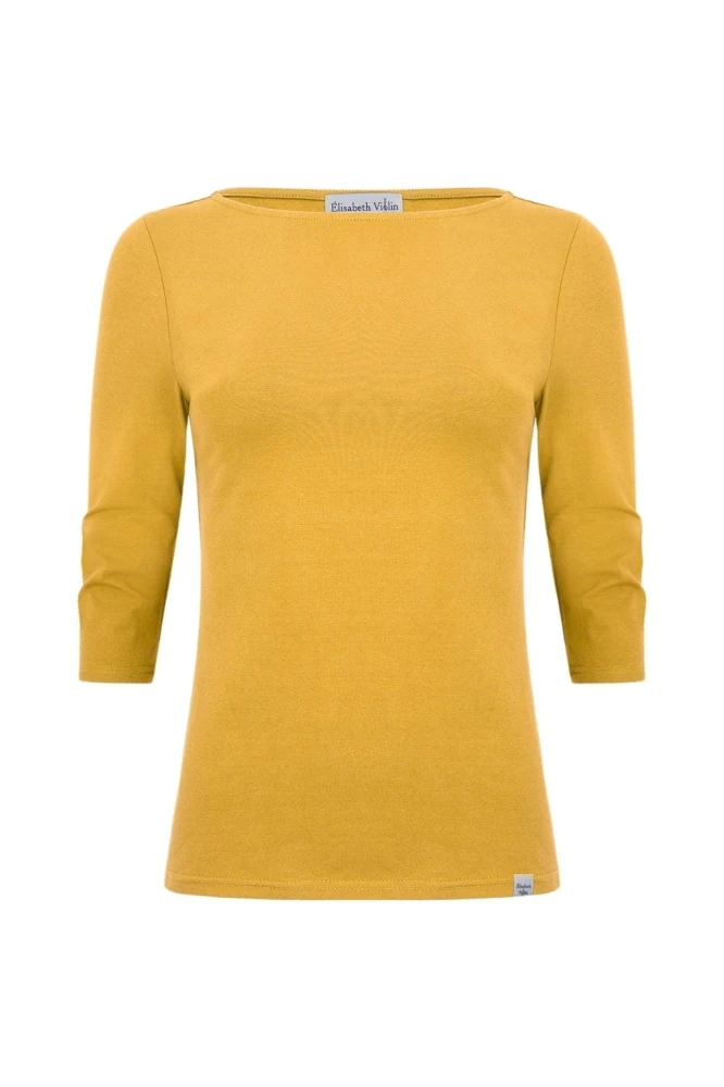 LÉA z rękawami 3:4 Mineral Yellow przód.jpg