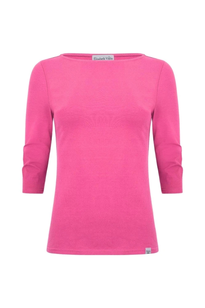 LÉA z rękawami 3:4 Shocking Pink przód.jpg