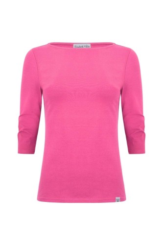 LÉA z rękawami 3:4 Shocking Pink przód.jpg