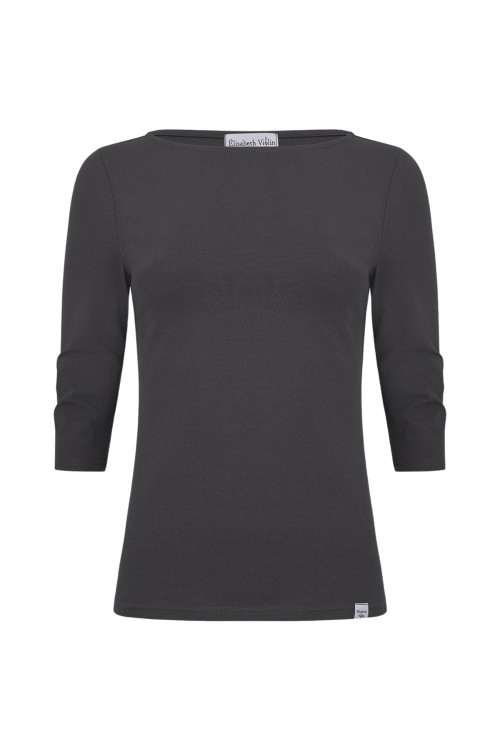 LÉA z rękawami 3:4 Asphalt przód.jpg