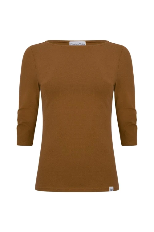 LÉA z rękawami 3:4 Toffee przód.jpg