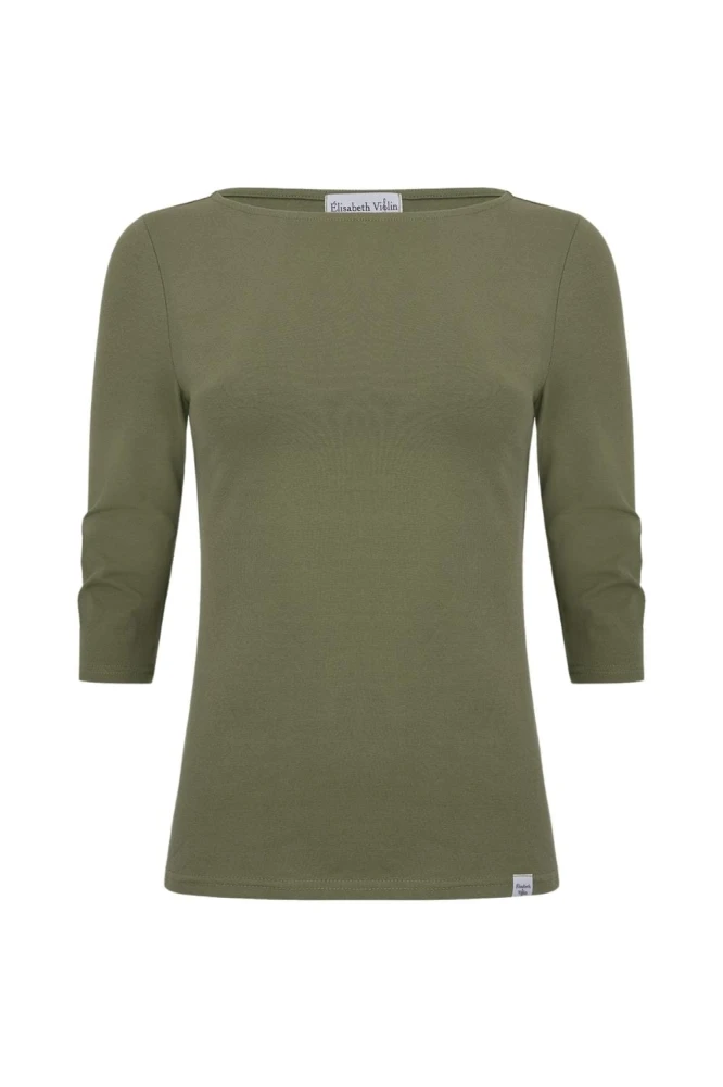LÉA z rękawami 3:4 Dusty Olive przód.jpg